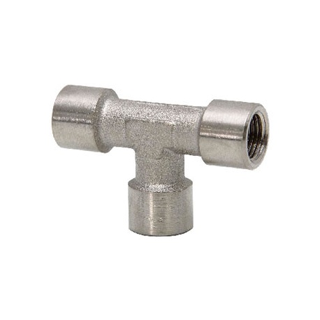 TE HEMBRA 1/4 LATON NIQUELADO