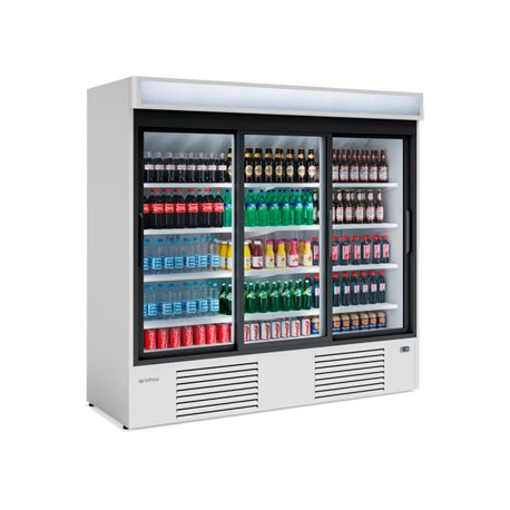 EXPOSITOR  REFRIGERADO VERTICAL  INFRICO MODELO ERC 200 CON 3 PUERTAS