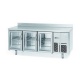 MESA REFRIGERADA SERIE 600 MARCA  INFRICO 2 MTS 3 PUERTAS DE CRISTAL MODELO BMPP 2000 CR