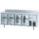 MESA REFRIGERADA SERIE 600 MARCA  INFRICO 2,5 MTS 4 PUERTAS DE CRISTAL MODELO BMPP 2500 CR
