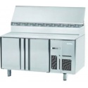 MESA REFRIGERADA SERIE 600 MARCA  INFRICO 1,5 MTS 2 PUERTAS PARA ENSALADA MODELO BMPP 1500 EN C/TAPA