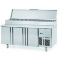 MESA REFRIGERADA SERIE 600 MARCA  INFRICO 2 MTS, 3 PUERTAS PARA ENSALADA ,MODELO BMPP 2000 EN C/TAPA
