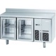MESA REFRIGERADA GASTRONORM 1/1 SERIE 700   INFRICO MODELO BMGN 1470 CR 2 PUERTAS DE CRISTAL