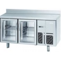 MESA REFRIGERADA GASTRONORM 1/1 SERIE 700   INFRICO MODELO BMGN 1470 CR 2 PUERTAS DE CRISTAL