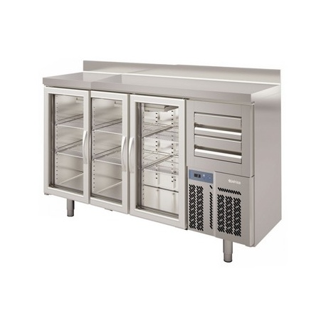 FRENTE MOSTRADOR REFRIGERADO   INFRICO MODELO FMPP 2000 CR 3 PUERTAS CON CRISTAL