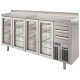 FRENTE MOSTRADOR REFRIGERADO   INFRICO MODELO FMPP 2500 CR 4 PUERTAS CON CRISTAL