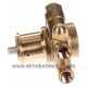 CABEZAL BOMBA V6105 PROCON 82MM-180L/H PARA MAQUINA DE CAFE 
EMPALME 3/8" NPT CON BYPASS LATON, 