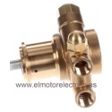 CABEZAL BOMBA V6105 PROCON 82MM-180L/H PARA MAQUINA DE CAFE 
EMPALME 3/8" NPT CON BYPASS LATON, 
