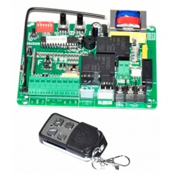 CENTRAL ELECTRONICA PARA MOTOR PUERTA CORREDERA CON CONTROL REMOTO
220 VAC 370W A 1000W