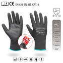 GUANTE NYLON NEGRO PALMA POLIURETANO 370N PATACHO