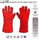 GUANTE SERRAJE SOLDADOR LARGO ROJO 40 CM T-L AST-503/14 PATACHO