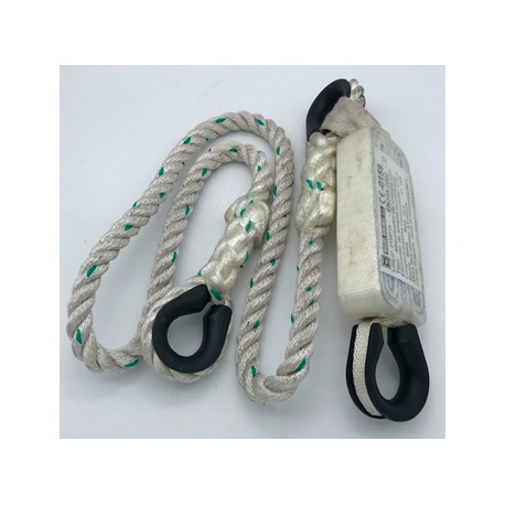ABSORBEDOR DE ENERGIA AB1 CON AMARRE INCORPORADO C/CONECTORES  1.75 MT ALTURA LIBRE 6.5 MTS 
