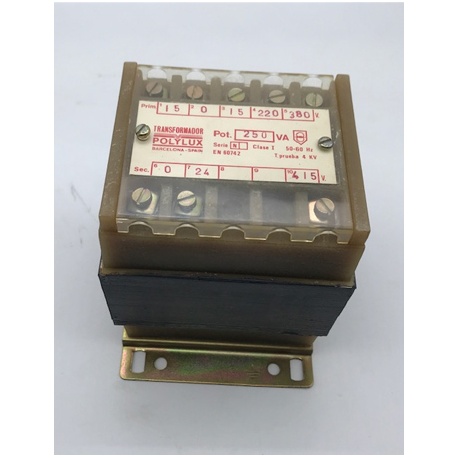 TRANSFORMADOR POLYLUX TIPO ENCAPSULADO 250VA