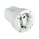 BASE ENCHUFE AEREA GOMA BLANCA 16 A