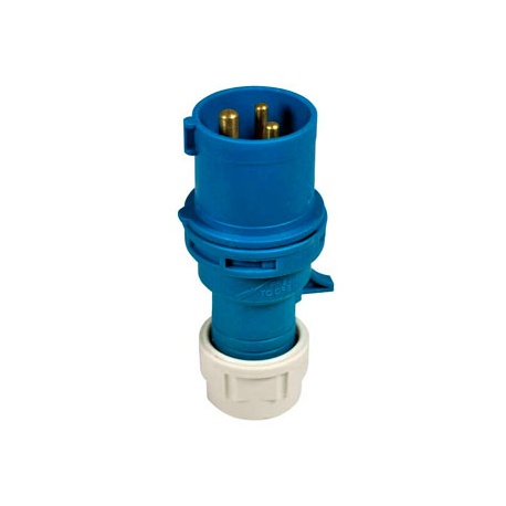 CLAVIJA MACHO AEREA 2P+T 16A IP44