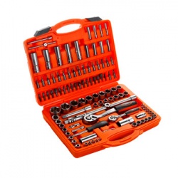 JUEGO LLAVES VASO 1/2-1/4" 110 PIEZAS ALYCO ORANGE