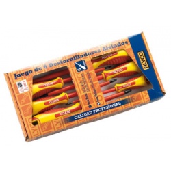 JUEGO DESTORNILLADORES AISLADOS (6 PIEZAS) ALYCO.