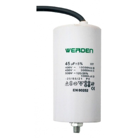 CONDENSADOR 40MF 450W CON CABLE