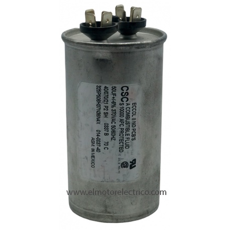 CONDENSADOR 50MF 370V METALICO 1000AFC PROTECTED 325P506H37N36N4X