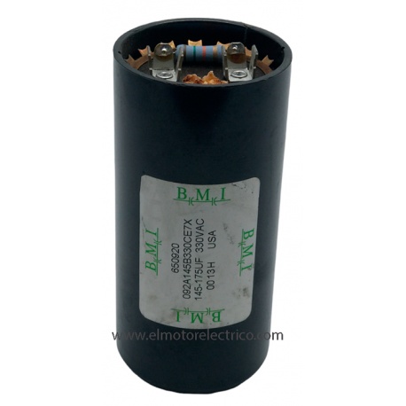 CONDENSADOR ARRANQUE 330VCA 145-175UF 092A145B330CE7X