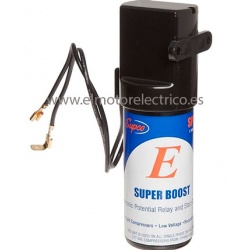 KIT ARRANQUE+CONDENSADOR SPP8E DE 1-5CV PARA COMPRESORES HERMETICOS Y MOTORES MONOFASICOS ( incrementa el par de arranque hasta 