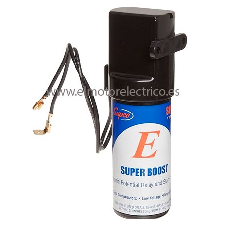 KIT ARRANQUE+CONDENSADOR SPP8E DE 1-5CV PARA COMPRESORES HERMETICOS Y MOTORES MONOFASICOS ( incrementa el par de arranque hasta 