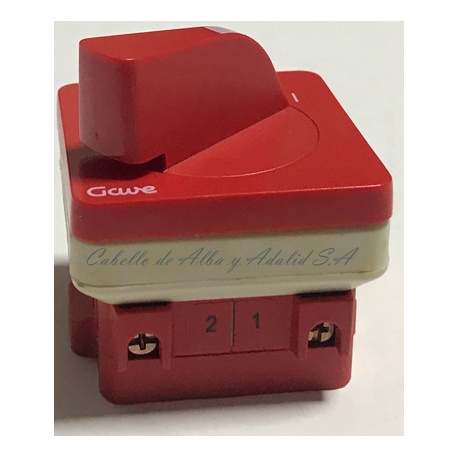 INTERRUPTOR  A-5500000  GAVE 1 POLOS  POS-0-1  12 A PARA EMPOTRAR