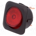 INTERRUPTOR LUMINOSO 16A TECLA ROJO 2 CONTACTOS REDONDO
25X25 MM 230V RF.R13-203B-01-BR