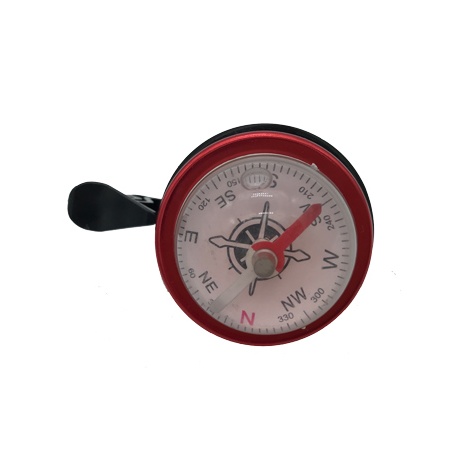 TIMBRE BRUJULA ROJO PARA BICICLETAS