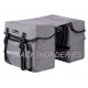 ALFORJA DOBLE MOD.VALENCIA GRIS GRAN CAPACIDAD PORTAEQUIPAJES TRASERO PARA BICICLETAS