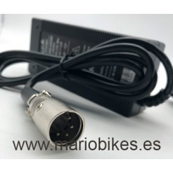 CARGADOR BATERIA LITIO 36V2A CONECTOR XLR 4PIN MACHO PARA BICICLETAS ELECTRICAS 