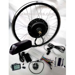 KIT MOTOR TRASERO RUEDA 29" 48V 1000W BATERIA 13A CONECTOR DE BATERIA 3P RF. BTD2948B13-3P 
