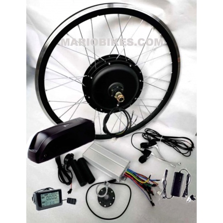 KIT MOTOR TRASERO RUEDA 29" 48V 1000W BATERIA 13A CONECTOR DE BATERIA 3P RF. BTD2948B13-3P 
