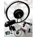 KIT MOTOR TRASERO RUEDA 29" 48V 1000W BATERIA 13A CONECTOR DE BATERIA 3P RF. BTD2948B13-3P 