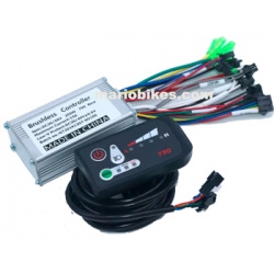 KIT CONTROLADOR PARA BICICLETA ELECTRICA MOTOR  BRUSHLESS 36V 250W 15 A GT20210708-6G200 CON VISOR LED S810H