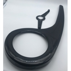 PROTECTOR NEGRO DE CADENA PARA BICICLETAS 