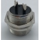 CONECTOR BATERIA CIRCULAR 2 PIN METALICO REF.GX16