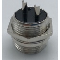 CONECTOR BATERIA CIRCULAR 2 PIN METALICO REF.GX16