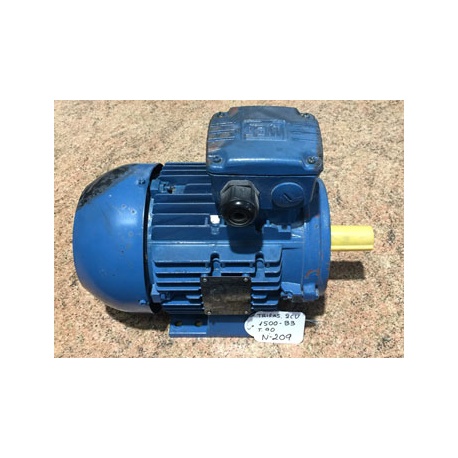 MOTOR TRIF. 2 CV 1500 RPM PATAS B3 220/380V WEG MS90L-4 B3 USADO Nº 209