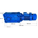 MOTOR REDUCTOR i:154  5.5 CV CON FRENO 950 RPM MRC21 160 VO2A OCASION