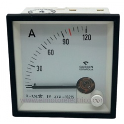 AMPERIMETRO ANALOGICO 0-120 6.5X6.5  V