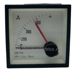 AMPERIMETRO ANALOGICO 0-480 6.5X6.5  