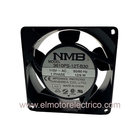 VENTILADOR AXIAL 3610PS-12T-B30 115V 12/9W NMB