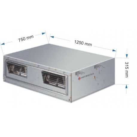 UNIDAD INTERIOR BAJA SILUETA PARA CONDUCTOS HITECSA 13.5 KW FRIO 14 KW CALOR , MONOFASICO MOD.FTB451  230 V