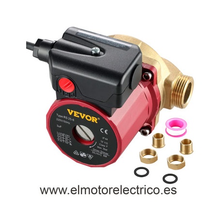 BOMBA CIRCULACION RS25-6 VEVOR 220V MONOFASICA ALTA PRESION
3 VELOCIDADES PARA AIRE ACONDICIONADO