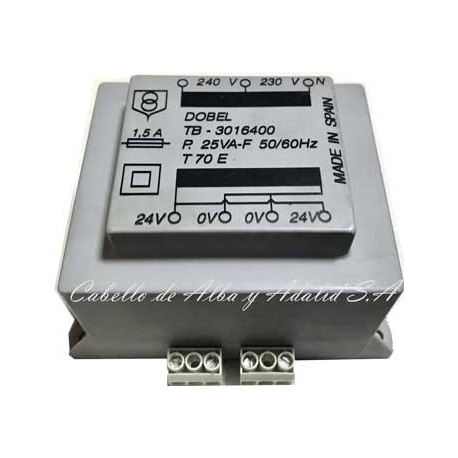 TRANSFORMADOR TB-3016400 CARRIER AB-0086100 DOBLE CIRCUITO 220 V 0-24 VTS + 0- 24 VTS