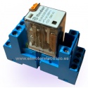 RELE MINI CON BASE AC 220 V FINDER 55.34.8.230.0050