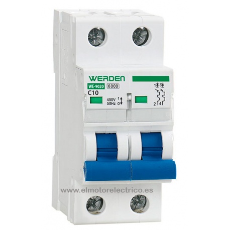 MAGNETOTERMICO BIPOLAR 32A WE-9040  WERDEN