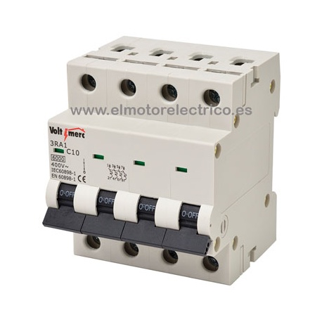 MAGNETOTERMICO TETRAPOLAR 40A VOLTIMERC