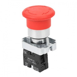 Pulsador Seta Emergencia Rojo C/ ENCLAVAMIENTO